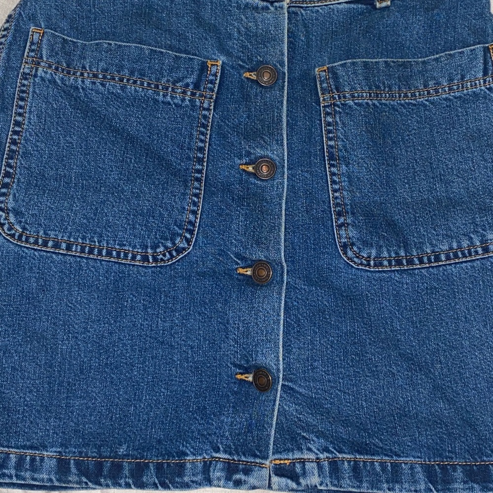 EUC button-up jean skirt